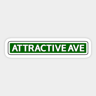 Attractive Ave Street Sign Sticker
